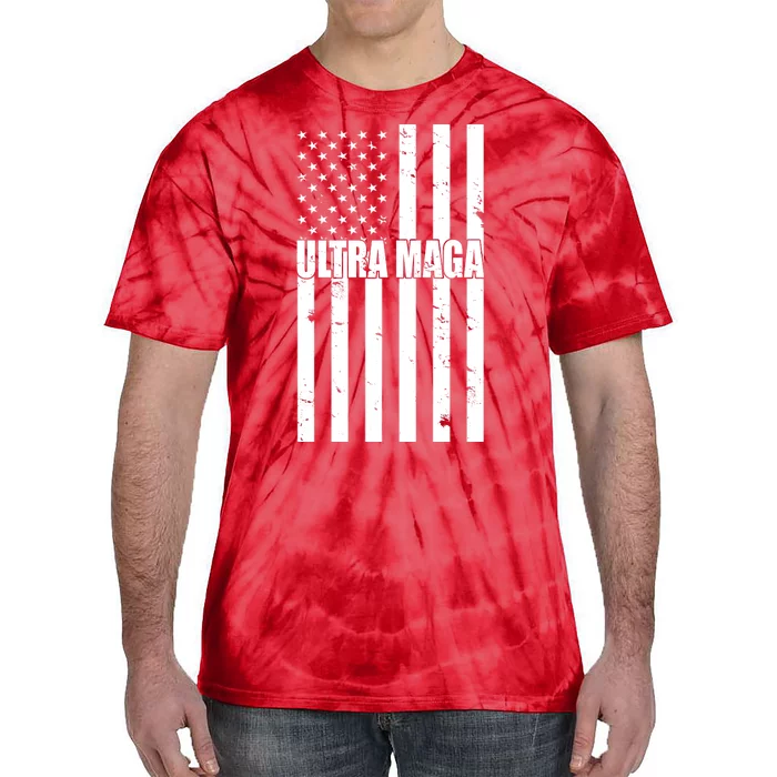 Ultra Maga American Flag Tie-Dye T-Shirt