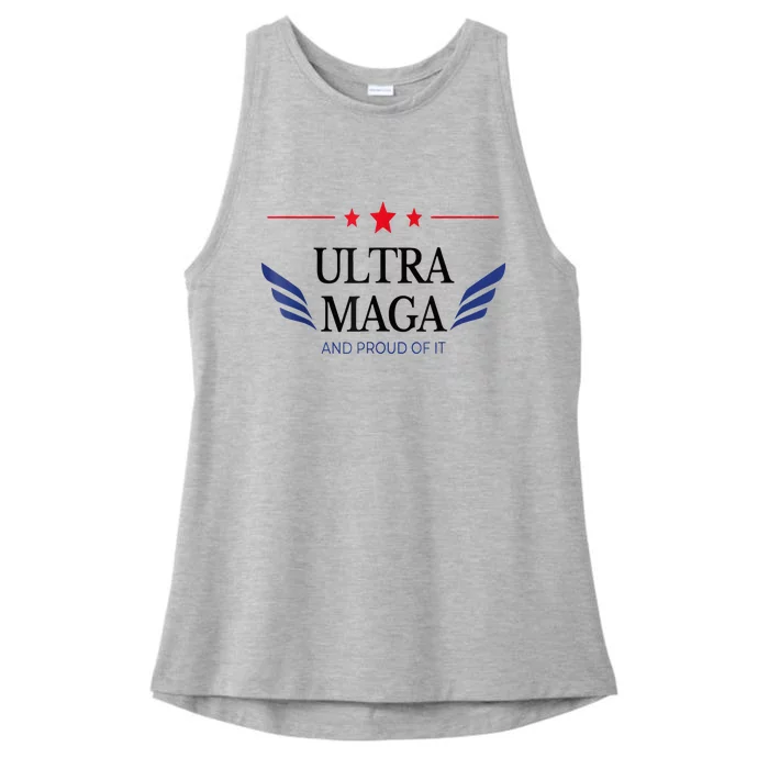 Ultra Mega And Proud Of It Ladies Tri-Blend Wicking Tank