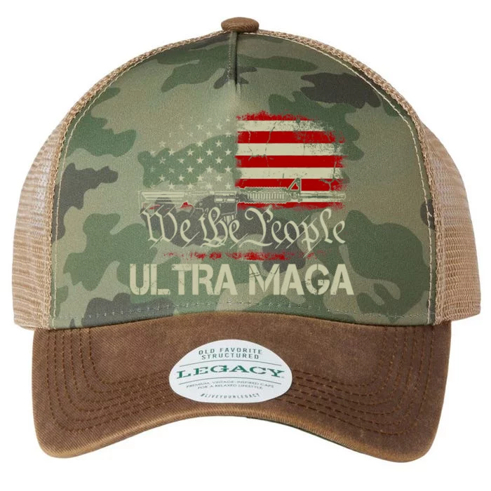 Ultra MAGA American Flag We The People 1776 Legacy Tie Dye Trucker Hat