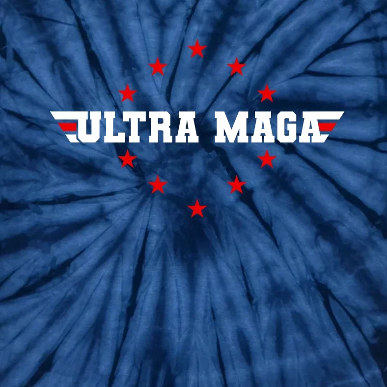 Ultra MAGA Anti Biden Parody Trump 2024 Tie-Dye T-Shirt