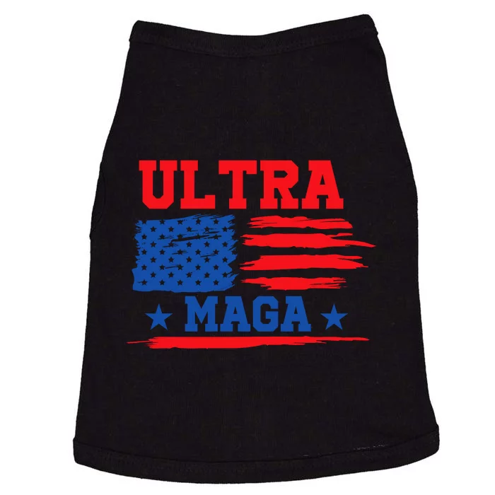 Ultra Maga American Flag Graphic Doggie Tank