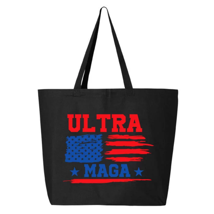 Ultra Maga American Flag Graphic 25L Jumbo Tote