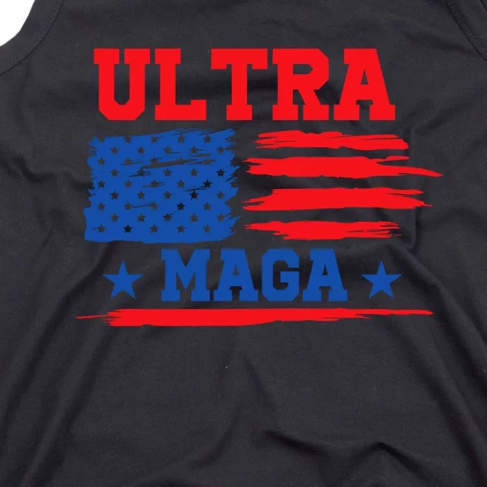 Ultra Maga American Flag Graphic Tank Top