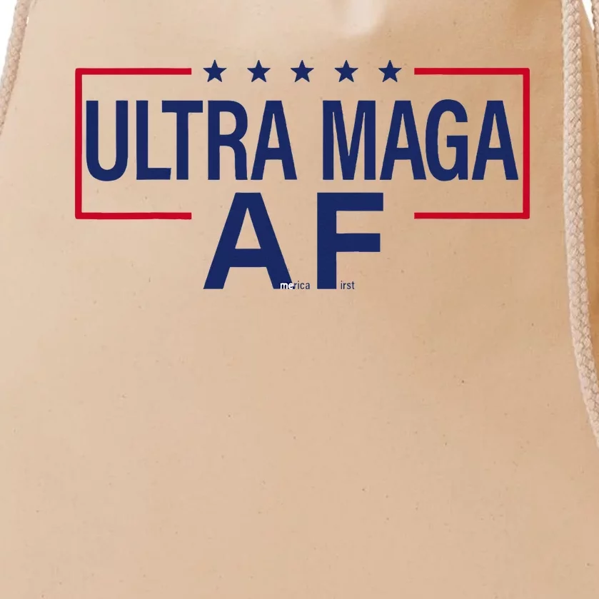 Ultra Maga A.F. America First Maga King Trump Ultramaga Af Drawstring Bag