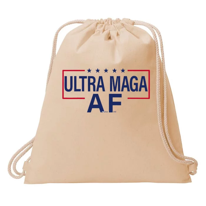 Ultra Maga A.F. America First Maga King Trump Ultramaga Af Drawstring Bag