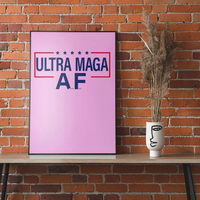 Ultra Maga A.F. America First Maga King Trump Ultramaga Af Poster