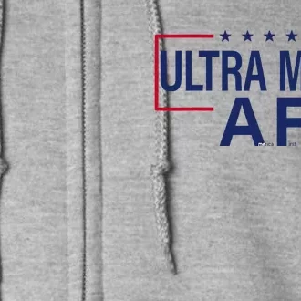 Ultra Maga A.F. America First Maga King Trump Ultramaga Af Full Zip Hoodie