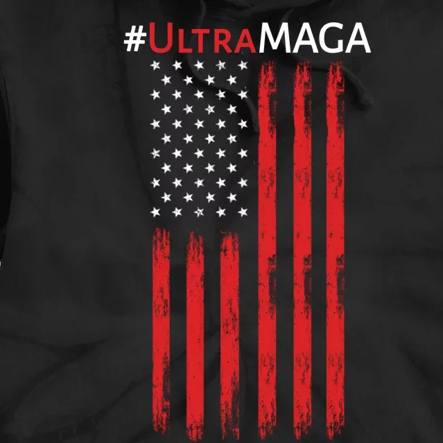 Ultra MAGA American Flag Ultra Maga Usa Flag Tie Dye Hoodie