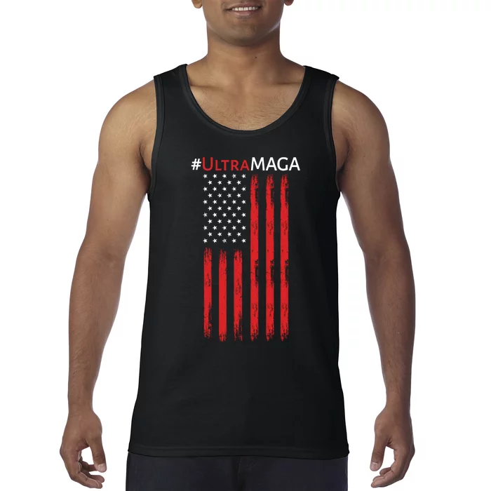 Ultra MAGA American Flag Ultra Maga Usa Flag Tank Top