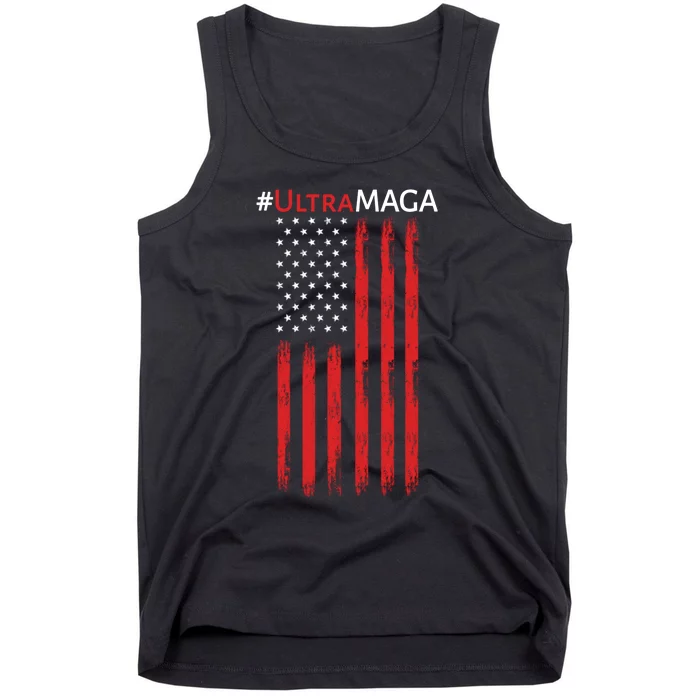 Ultra MAGA American Flag Ultra Maga Usa Flag Tank Top