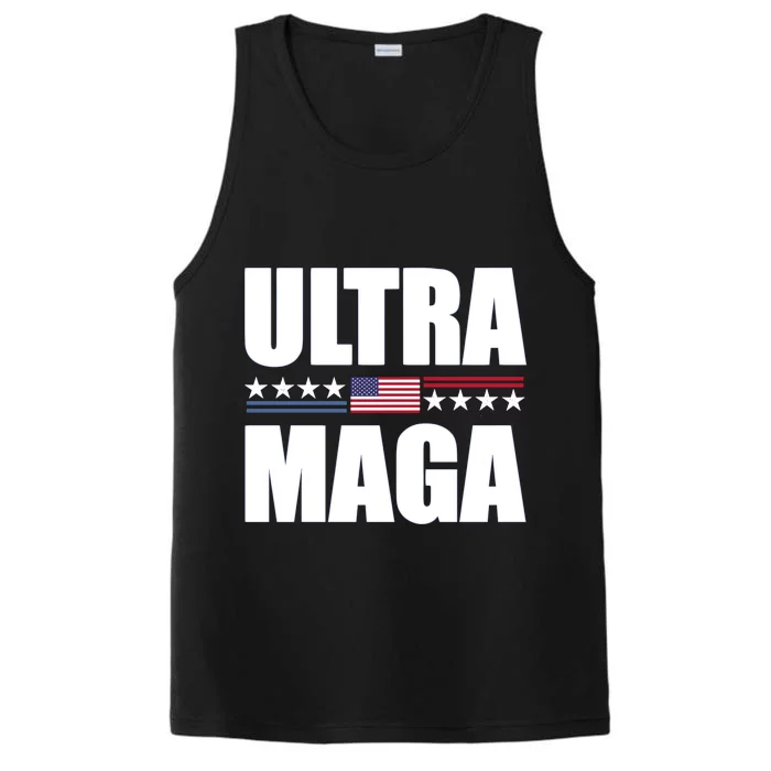 Ultra Maga American Flag Performance Tank