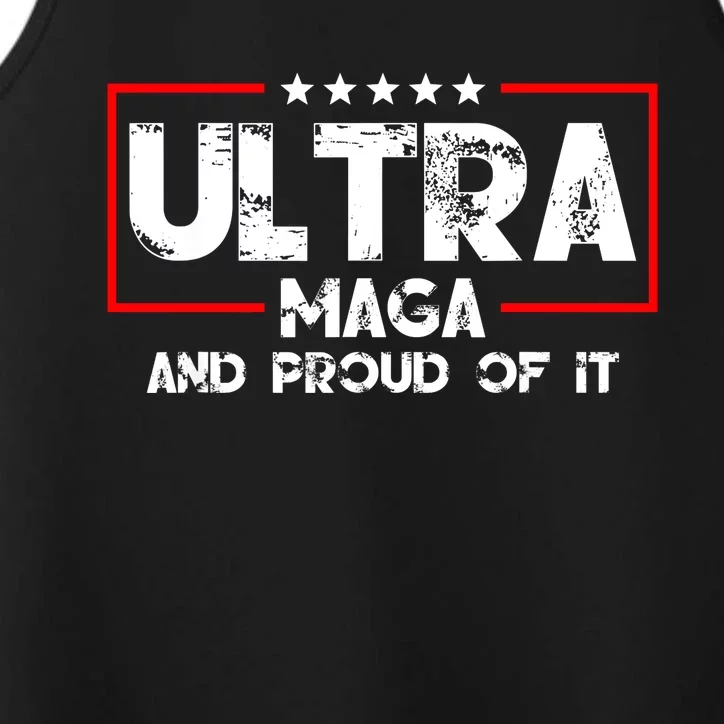 Ultra Maga And Proud Of It Funny Republican Lovers 2 Performance Tank