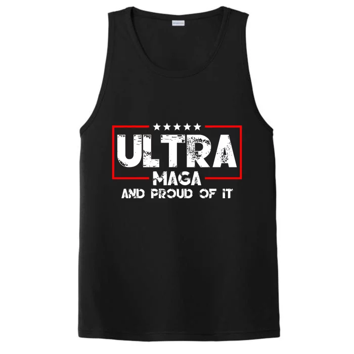 Ultra Maga And Proud Of It Funny Republican Lovers 2 Performance Tank