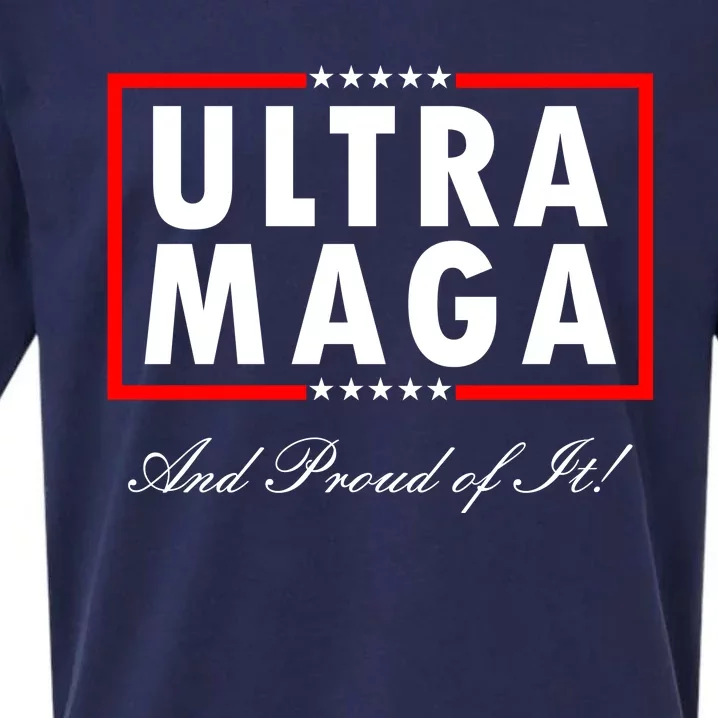 Ultra MAGA And Proud Of It Trump 2024 Anti Biden Sueded Cloud Jersey T-Shirt