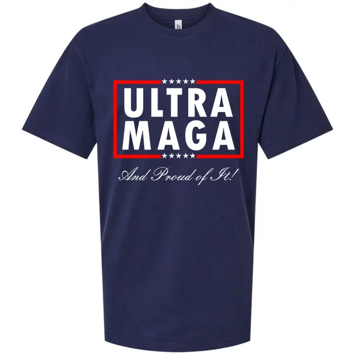 Ultra MAGA And Proud Of It Trump 2024 Anti Biden Sueded Cloud Jersey T-Shirt