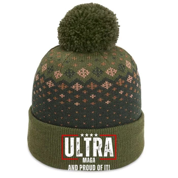 Ultra Maga And Proud Of It! The Baniff Cuffed Pom Beanie