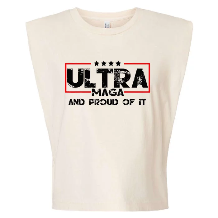 Ultra Maga And Proud Of It Anti Biden Garment-Dyed Women's Muscle Tee