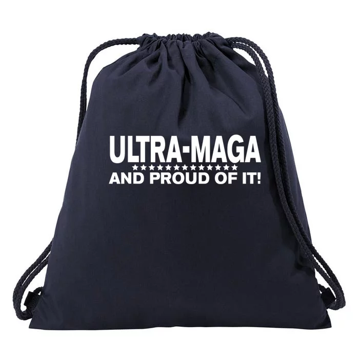 Ultra MAGA And Proud Of It Anti Biden Drawstring Bag