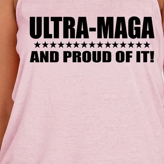 Ultra Maga And Proud Of It Women's Knotted Racerback Tank