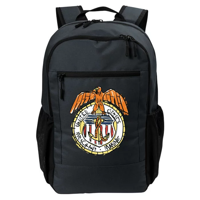 USA Marine Badge Doodle Daily Commute Backpack