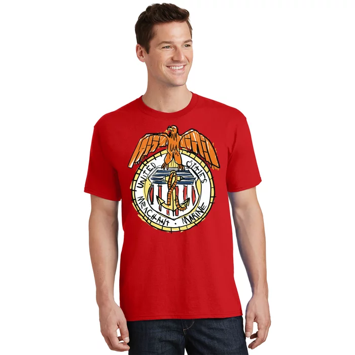 USA Marine Badge Doodle T-Shirt