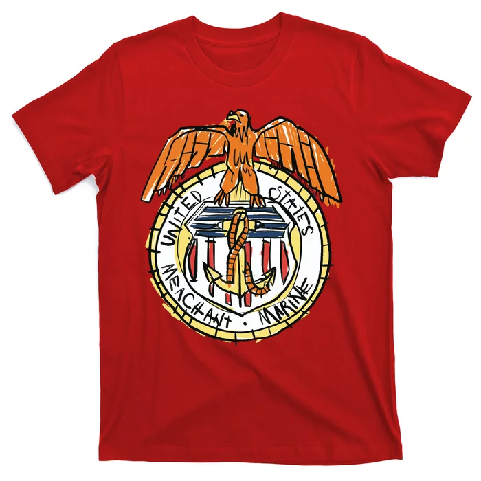 USA Marine Badge Doodle T-Shirt