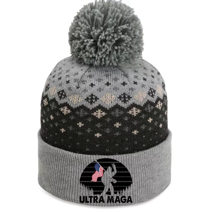 Ultra Maga Big Foot Sasquatch The Baniff Cuffed Pom Beanie