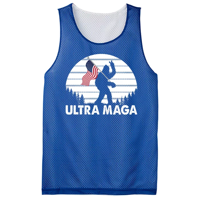 Ultra Maga Big Foot Sasquatch Mesh Reversible Basketball Jersey Tank