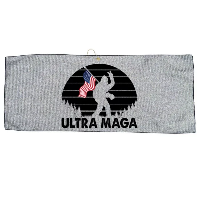 Ultra Maga Big Foot Sasquatch Large Microfiber Waffle Golf Towel