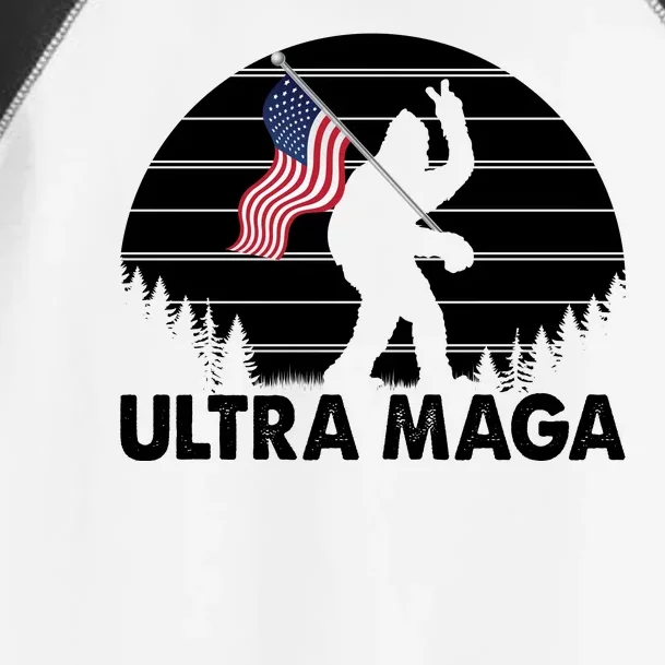 Ultra Maga Big Foot Sasquatch Toddler Fine Jersey T-Shirt