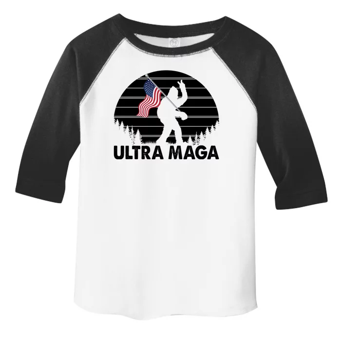 Ultra Maga Big Foot Sasquatch Toddler Fine Jersey T-Shirt