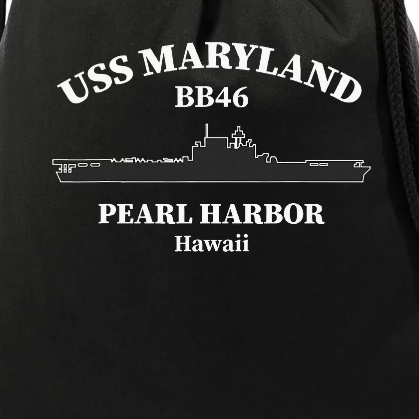 Uss Maryland Battleship Pearl Harbor Memorial Day Drawstring Bag