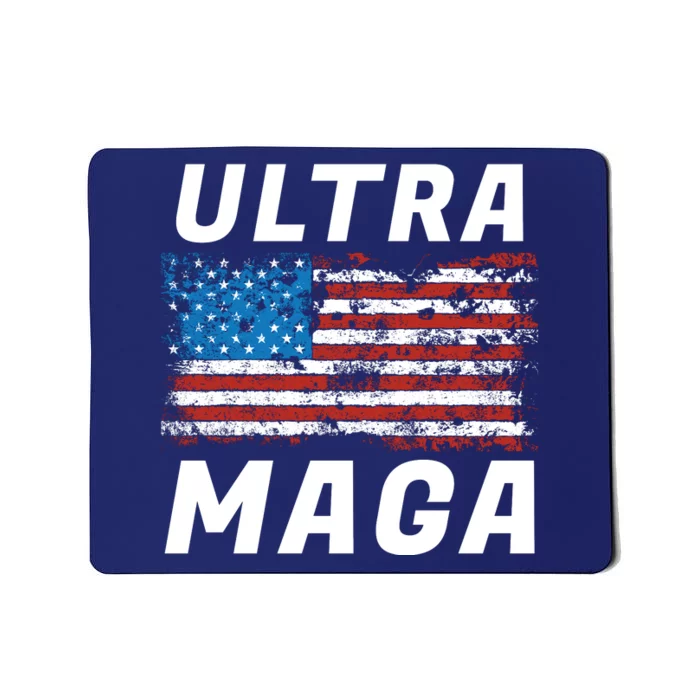 Ultra MAGA Bold United States Of America USA Flag Mousepad