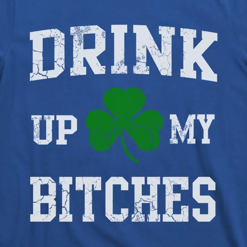 Up My Bitches Funny Gift St Patricks Day Irish Funny Beer Gift T-Shirt