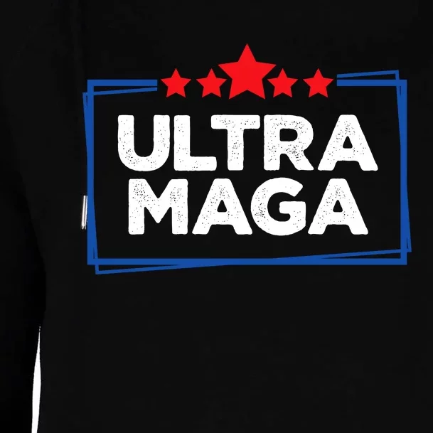 Ultra Maga Bold Graphic Womens Funnel Neck Pullover Hood