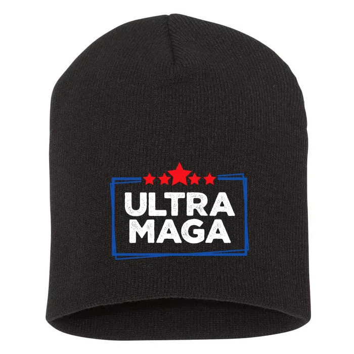 Ultra Maga Bold Graphic Short Acrylic Beanie