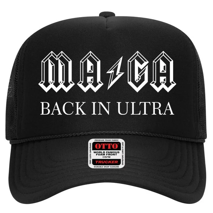 Ultra MAGA Back In Ultra High Crown Mesh Trucker Hat