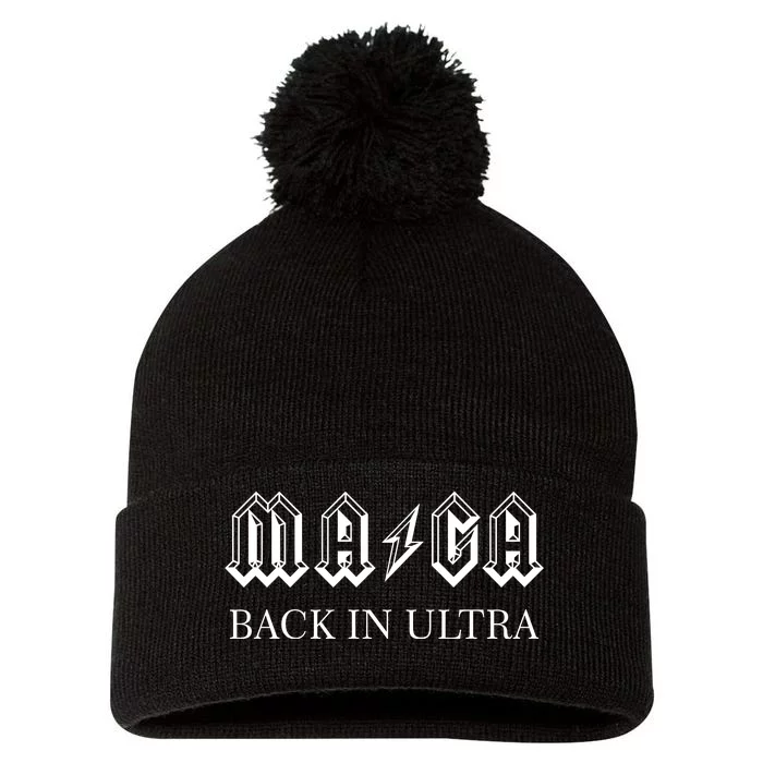 Ultra MAGA Back In Ultra Pom Pom 12in Knit Beanie