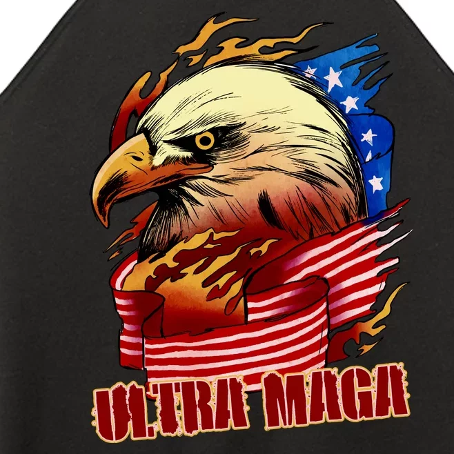 Ultra MAGA Bald Eagle Anti Biden Trump 2024 USA America Women’s Perfect Tri Rocker Tank