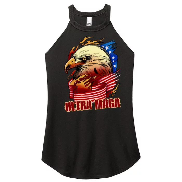 Ultra MAGA Bald Eagle Anti Biden Trump 2024 USA America Women’s Perfect Tri Rocker Tank