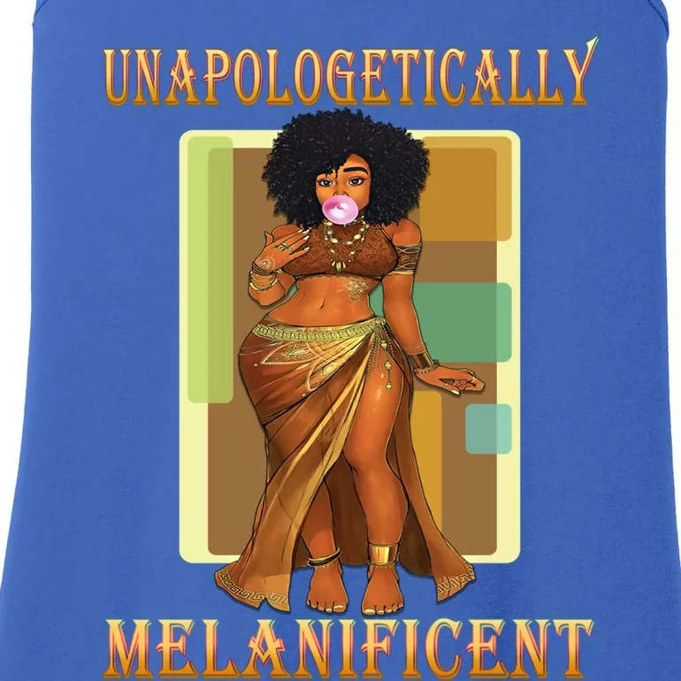 Unapologetically Melanificent Black Magic Afro Latina Meaningful Gift Ladies Essential Tank