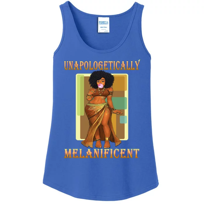 Unapologetically Melanificent Black Magic Afro Latina Meaningful Gift Ladies Essential Tank