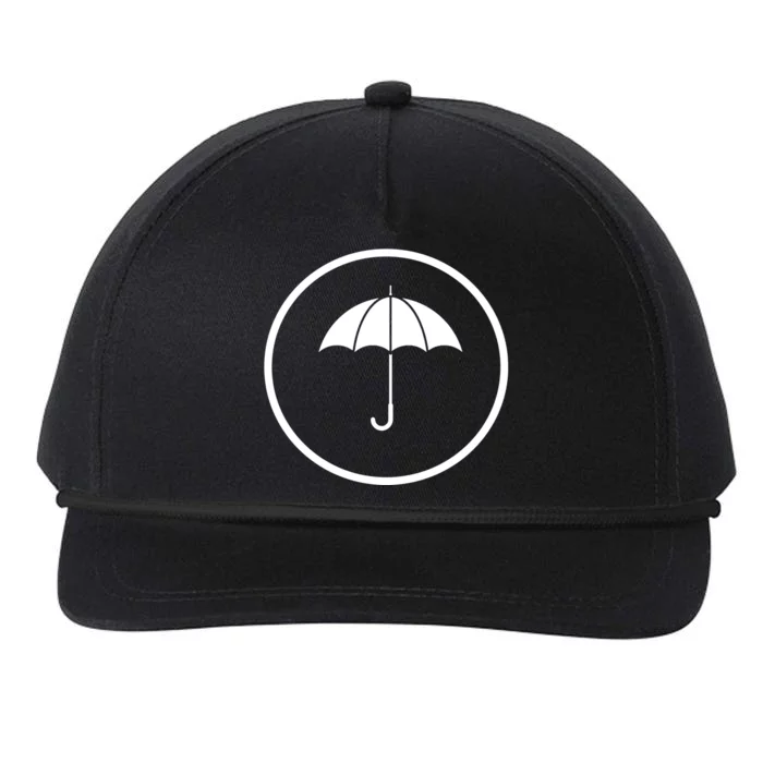 Umbrella Simple Emblem Snapback Five-Panel Rope Hat