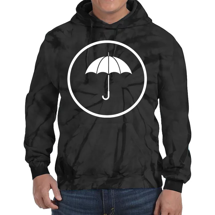 Umbrella Simple Emblem Tie Dye Hoodie