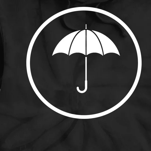 Umbrella Simple Emblem Tie Dye Hoodie