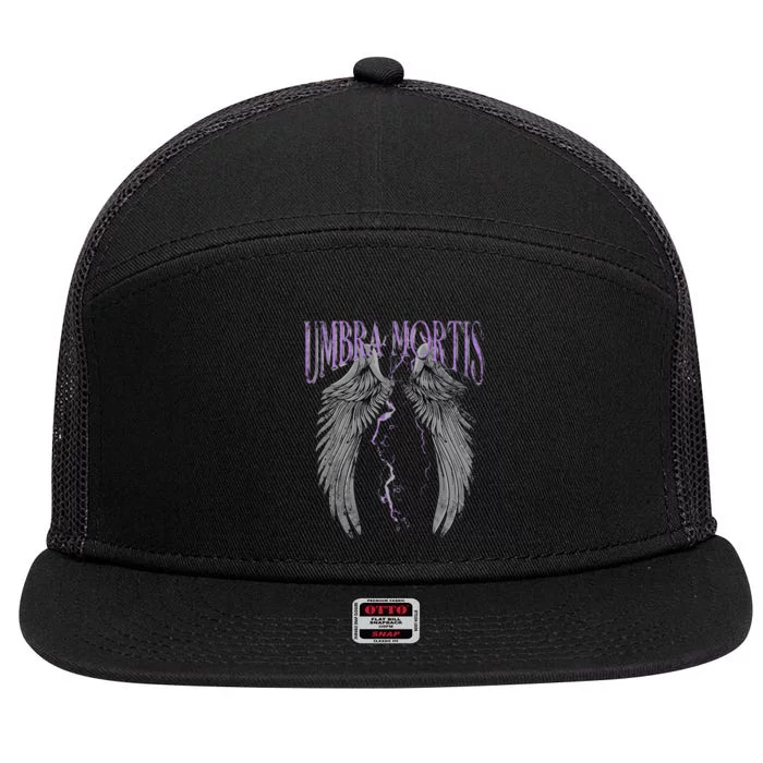 Umbra Mortis Crescent City Ruhn Danaan 7 Panel Mesh Trucker Snapback Hat