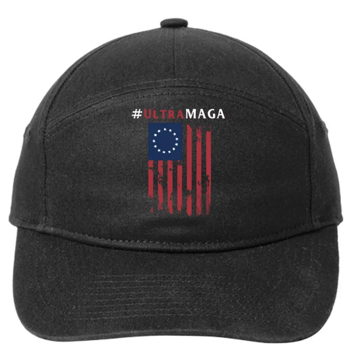 Ultra MAGA Conservative Anti Biden Republican 7-Panel Snapback Hat