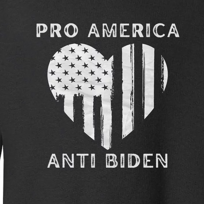 Utra MAGA Conservtive Anti Biden Fourth Of July Toddler Sweatshirt