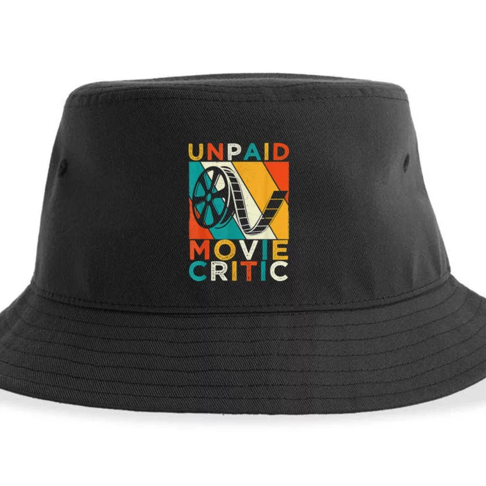 Unpaid Movie Critic Shirt - Film Cinema Motion Picture Fan Sustainable Bucket Hat