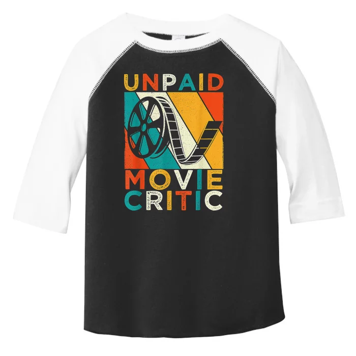 Unpaid Movie Critic Shirt - Film Cinema Motion Picture Fan Toddler Fine Jersey T-Shirt